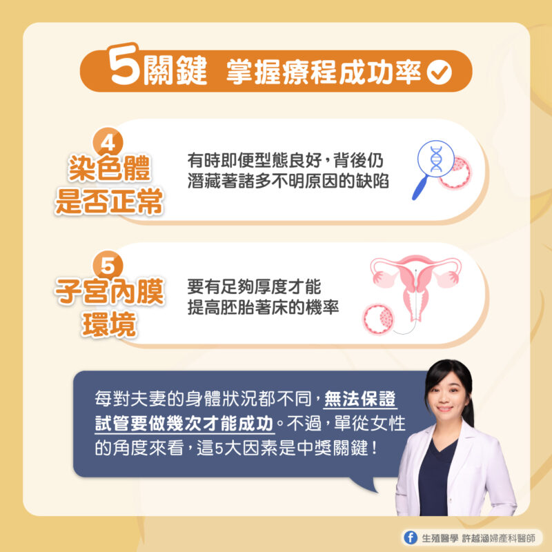5關鍵掌握試管嬰兒療程的成功率 - 生殖醫學｜ 許越涵婦產科醫師