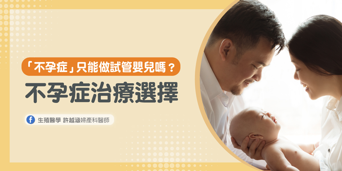 不孕症只能做試管嬰兒嗎?不孕症治療新選擇 不孕症只能做試管嬰兒嗎?不孕症治療新選擇 - 生殖醫學| 許越涵婦產科醫師